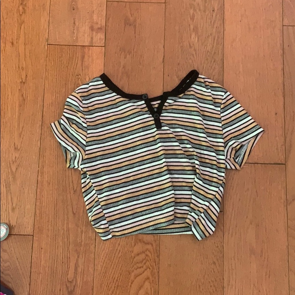 Striped crop top